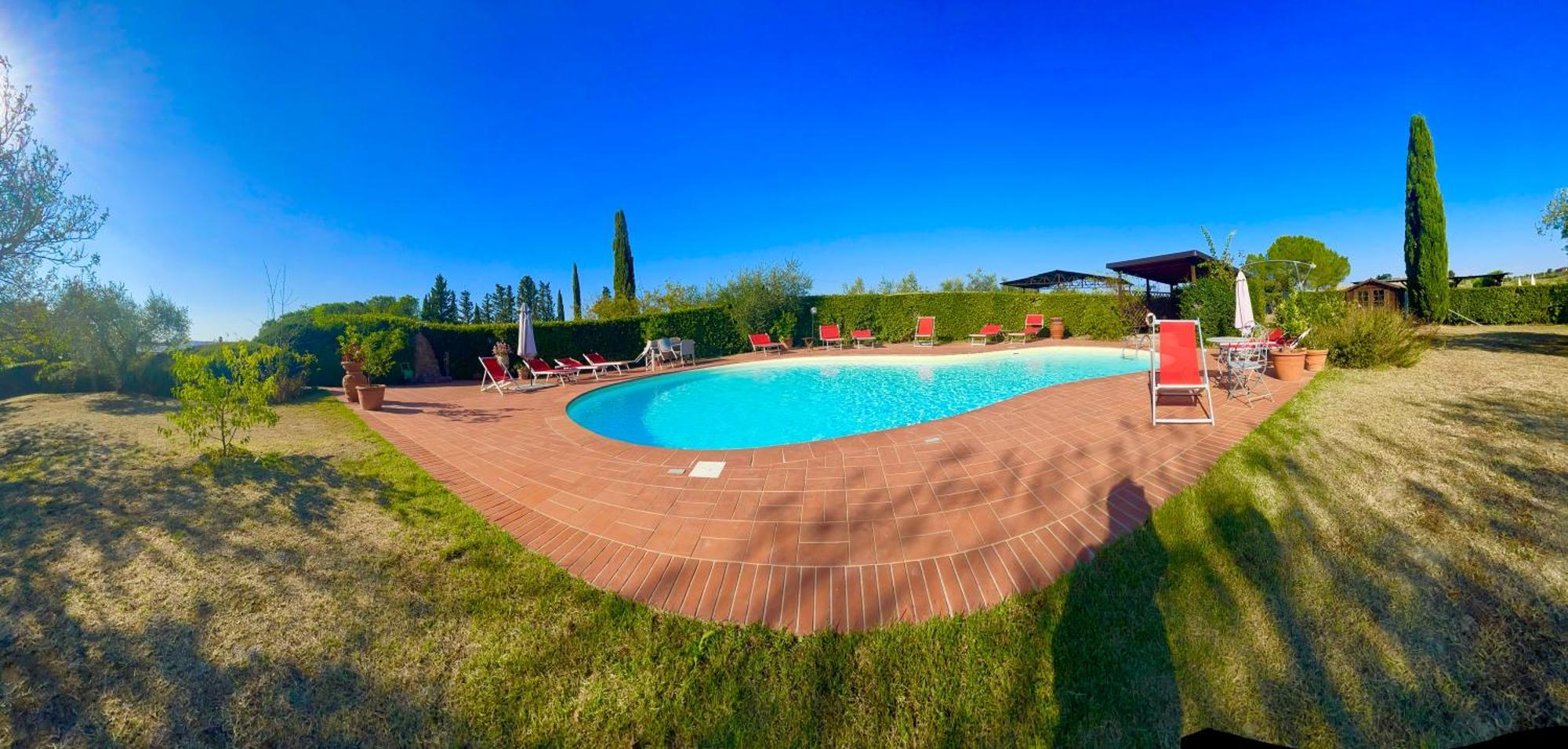 Intero Appartamento Con Private Pool E Jacuzzi Podere Settefrati Montaione Luaran gambar